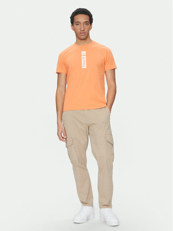 Alpha Industries Alpha Industries Camiseta 146509 Naranja Regular Fit