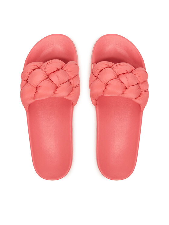 Tommy Jeans Iešļūcenes Tommy Jeans Tjw Braided Slides EN0EN02975 Rozā