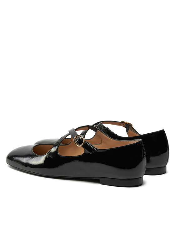 Stuart Weitzman Балетки Stuart Weitzman Clem Flat SK070 Чорний