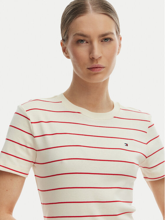 Tommy Hilfiger Tommy Hilfiger Camiseta New Cody WW0WW40587 Blanco Slim Fit