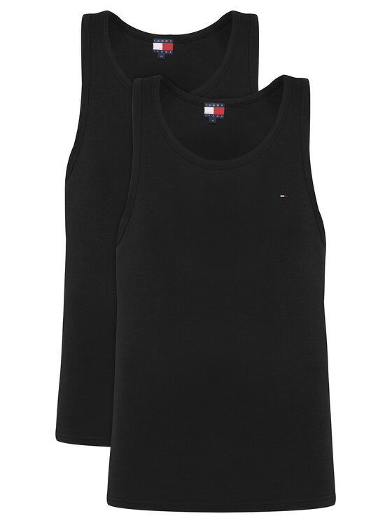 Tommy Jeans Tommy Jeans Conjunto de camisetas de tirantes DM0DM20769 Negro Slim Fit