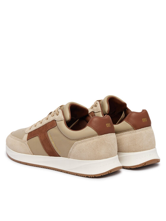 Tommy Hilfiger Tenisice Tommy Hilfiger Elevated Hilfiger Mix Runner FM0FM06084 Bež