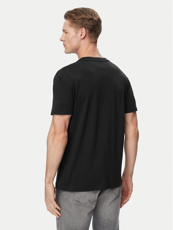 Tommy Jeans Tommy Jeans Camiseta Photo Flag DM0DM23191 Negro Regular Fit