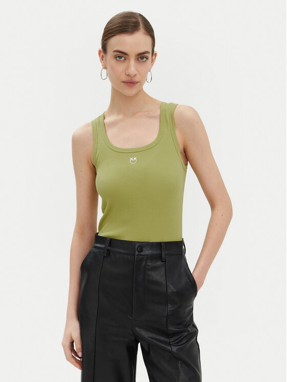 PINKO PINKO Топ Calcolatore 100807 Зелений Regular Fit