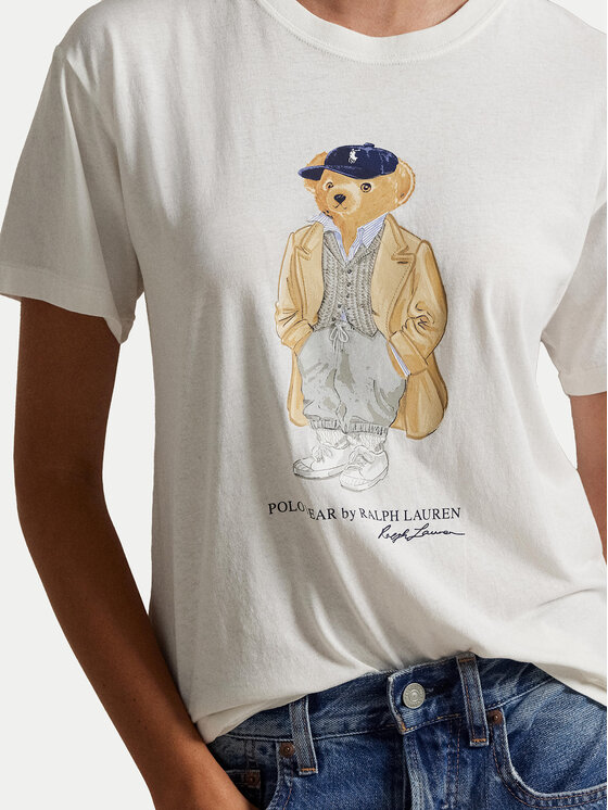Polo Ralph Lauren Polo Ralph Lauren T-Shirt 211971752001 Λευκό Straight Fit