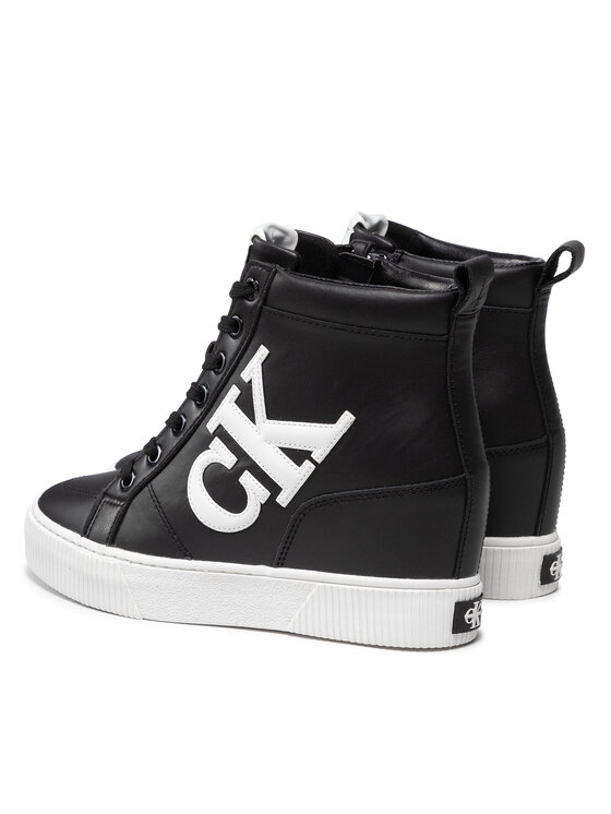 Calvin Klein Jeans Laisvalaikio batai Calvin Klein Jeans Hidden Wedge Sneaker YW0YW00438 Juoda