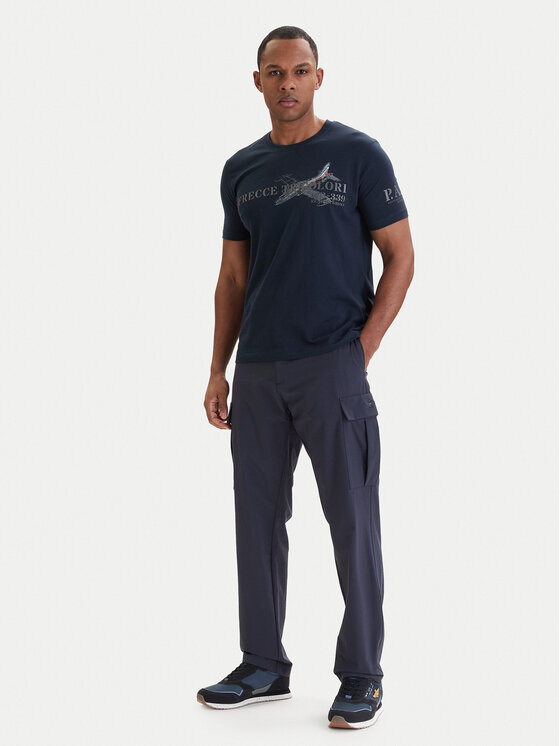 Aeronautica Militare Aeronautica Militare Camiseta 261TS2541UJ00727 Azul marino Regular Fit