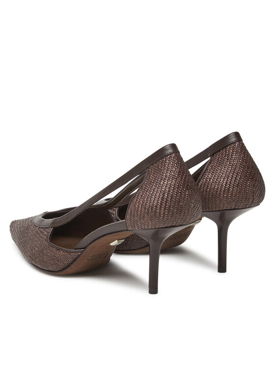 Max Mara Pantofi cu toc subțire Max Mara Strawpump 2514521312600 Maro