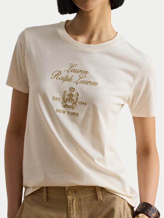 LAUREN RALPH LAUREN LAUREN RALPH LAUREN Camiseta 200P13943002 Crema Regular Fit