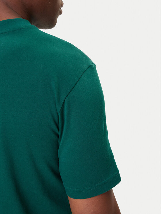adidas adidas Футболка Essentials Small Logo JF1096 Зелений Regular Fit