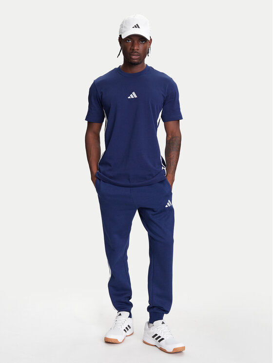 adidas adidas Футболка Essentials 3-Stripes JE6399 Голубий Regular Fit