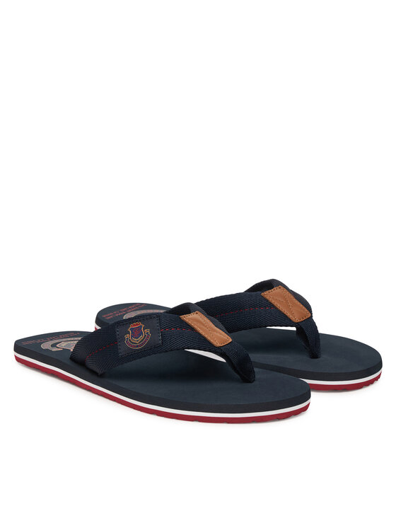 Tommy Hilfiger Chancletas Tommy Hilfiger Patch Hilfiger Beach Sandal FM0FM05804 Azul marino
