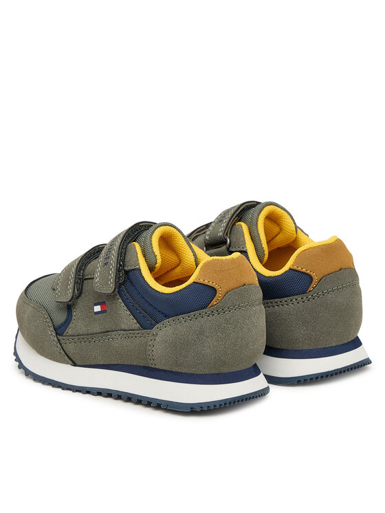Tommy Hilfiger Sneakers Tommy Hilfiger Low Cut Velcro Sneaker T1X9-35253-1960 M Verde