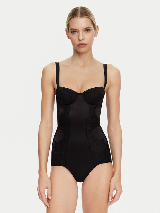 Dolce&Gabbana Dolce&Gabbana Боді O9A05T ONO13 Чорний Slim Fit
