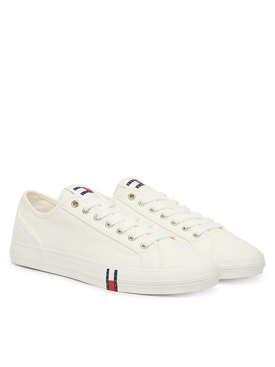 Tommy Jeans Πάνινα παπούτσια Tommy Jeans Archive Vulc Y2K EM0EM01674 Λευκό