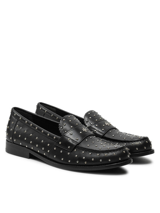 Tory Burch Мокасини Tory Burch Studded Classic Loafer 159881 Чорний