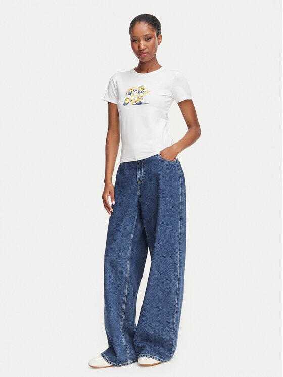 Guess Jeans Guess Jeans Camiseta W6YI62 K6415 Blanco Regular Fit