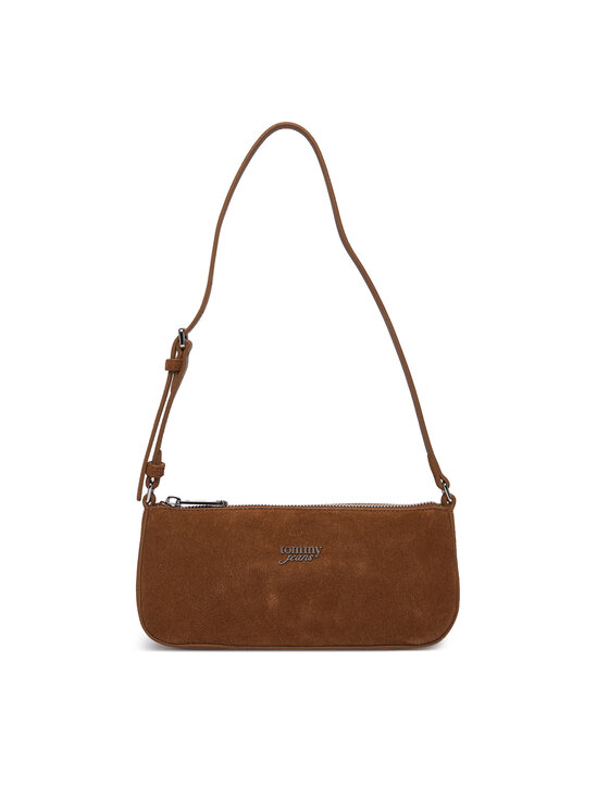 Tommy Jeans Ročna torba Tommy Jeans Tjw Must Suede Shoulder Bag AW0AW18454 Rjava