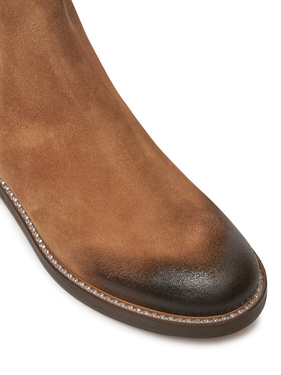 R.Polański Kotníková obuv s elastickým prvkem R.Polański 1868 Hnědá