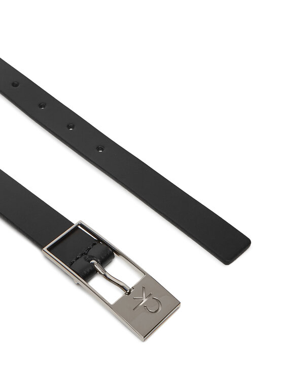 Calvin Klein Cintura da donna Calvin Klein Ck Cut Square Buckle 2.0 K60K613155 Nero