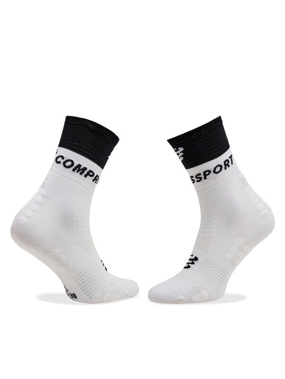 Compressport Dlhé ponožky Compressport Mid Compression V 2.0 SQTU3540002 Biela