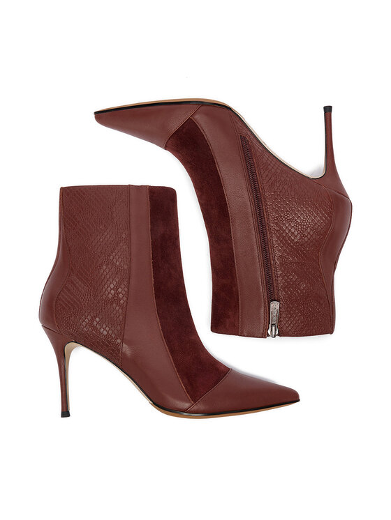 Eva Minge Botine Eva Minge EO-DELLA-GLC9036-5.5-888 Vișiniu