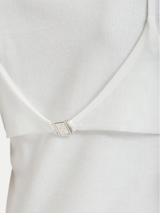 Patrizia Pepe Patrizia Pepe Camiseta 2M4522/J407-W146 Blanco Slim Fit