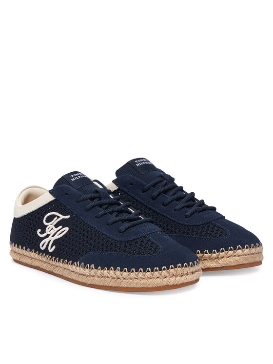 Tommy Hilfiger Espadrilky Tommy Hilfiger Th Heritage Rope Sneaker FW0FW09406 Tmavomodrá