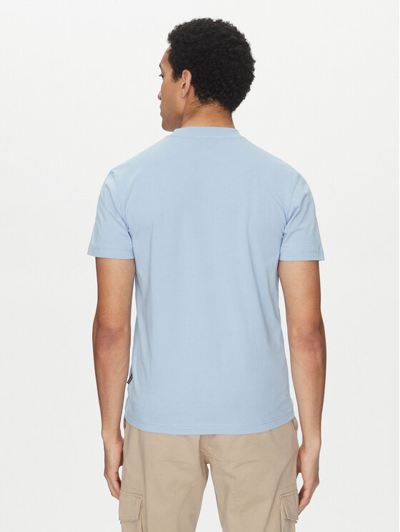 Napapijri Napapijri Camiseta Iaato NP0A4HFZ Celeste Regular Fit