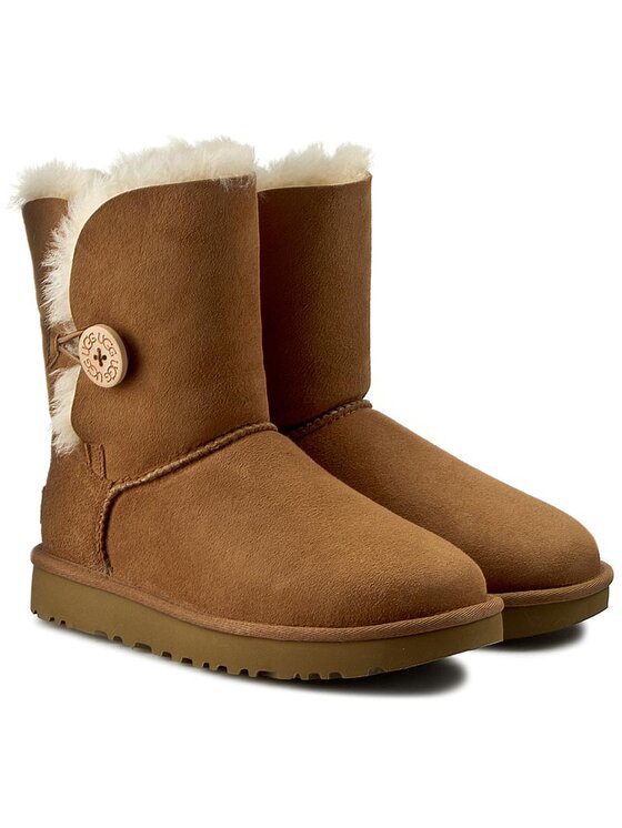 Ugg Μπότες Χιονιού Ugg W Bailey Button II 1016226 Καφέ