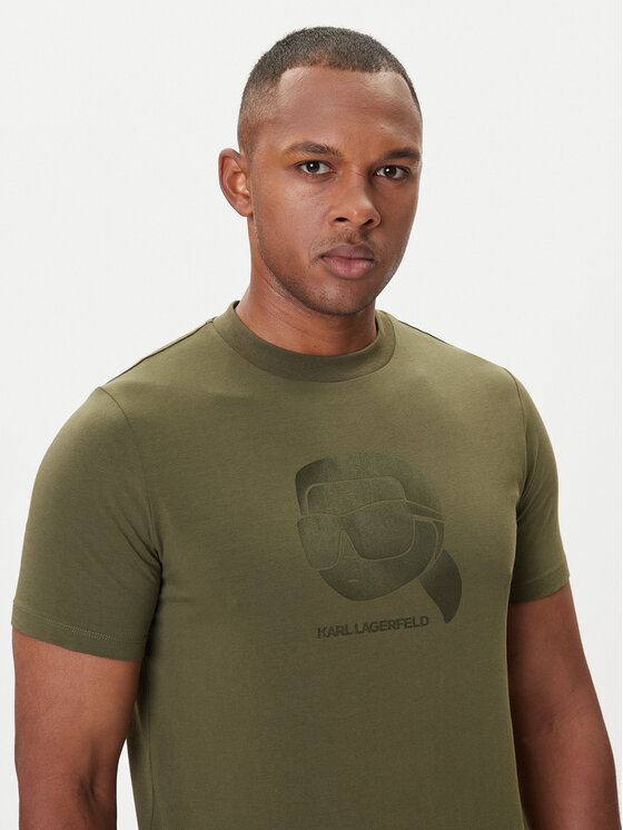 KARL LAGERFELD KARL LAGERFELD Camiseta 755032 554221 Verde Regular Fit