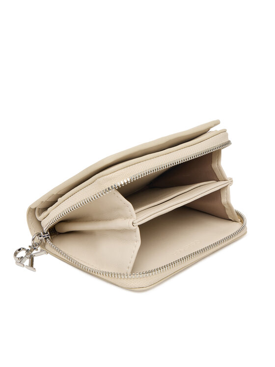Calvin Klein Portafoglio Calvin Klein Ck Medium Flap Zip Around LV04F1075G Crema
