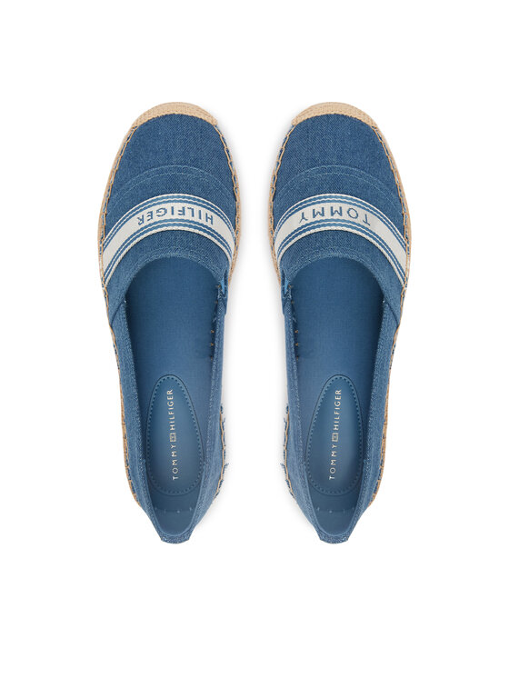 Tommy Hilfiger Espadrilky Tommy Hilfiger Hilfiger Webbing Espadrille FW0FW09334 Modrá