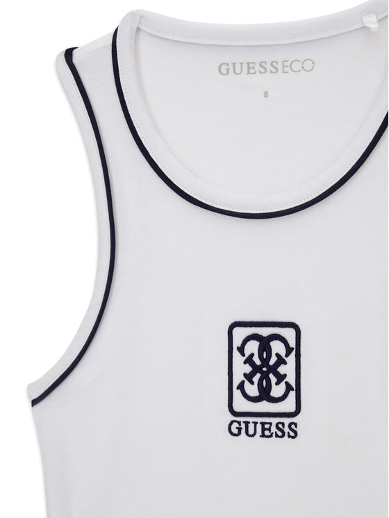 Guess Guess Top J6GI11 K6YW4 Blanco Regular Fit