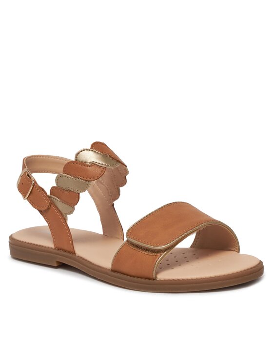 Geox Sandale Geox J Sandal Karly Girl J4535G 054AJ C5B2U D Bež