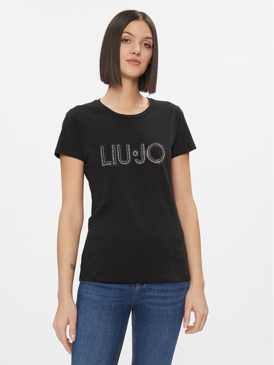 Liu Jo Liu Jo Футболка WA4051 JS923 Чорний Regular Fit