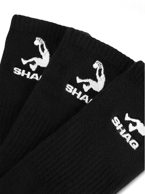 SHAQ Довгі шкарпетки Shaq AS_SHQ_H_001W_SS25 (3-PACK) Чорний
