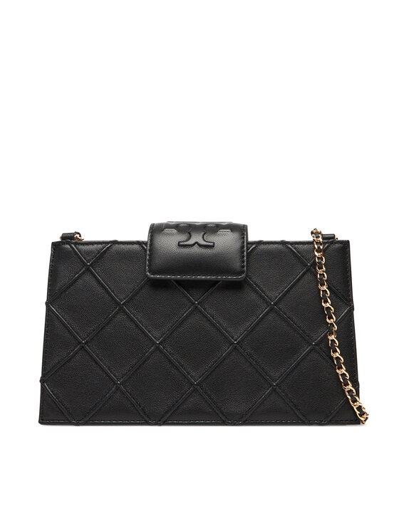 Tory Burch Ročna torba Tory Burch Fleming Mini Chain Wallet 167250 Črna