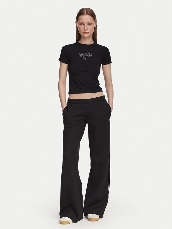 Guess Jeans Guess Jeans Футболка W6YI05 K3640 Чорний Slim Fit