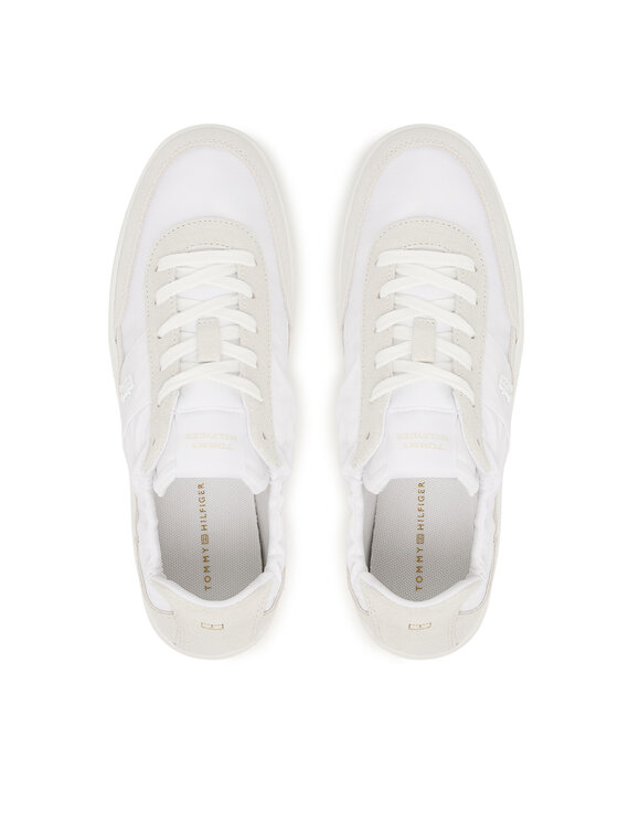 Tommy Hilfiger Snīkeri Tommy Hilfiger Th Heritage Nylon Sneaker FW0FW09405 Balts