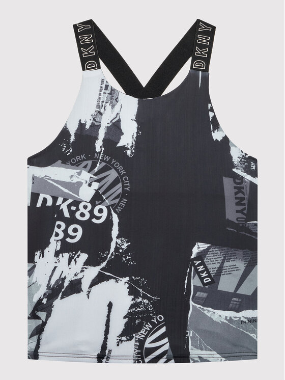 DKNY DKNY Топ D35S09 M Чорний Regular Fit