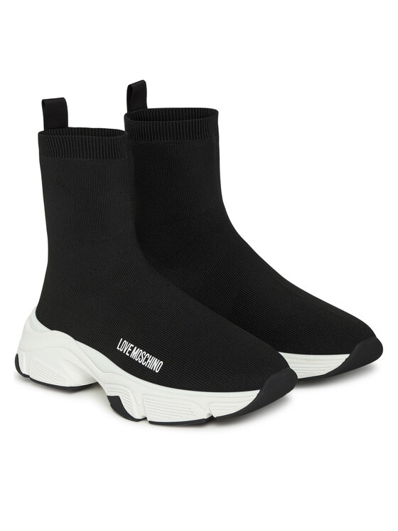 LOVE MOSCHINO Sneakersy LOVE MOSCHINO JA15386G0NIY8000 Czarny
