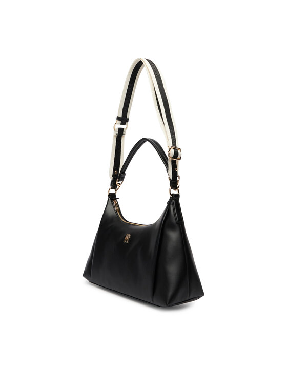 Tommy Hilfiger Geantă Tommy Hilfiger Th Essential Shoulder Bag AW0AW18374 Negru