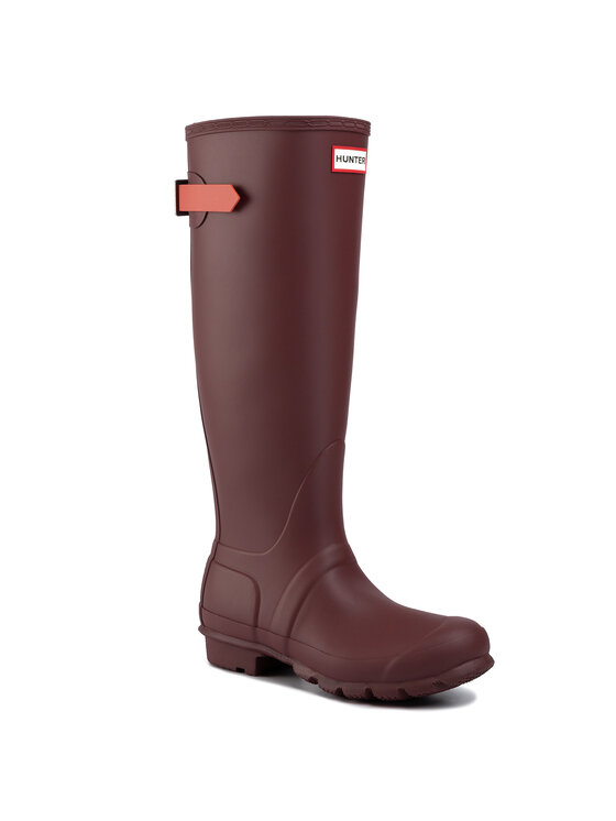 Kalosze Hunter Original Back Adjust WFT1001RMA Bordowy | Eobuwie.com.pl