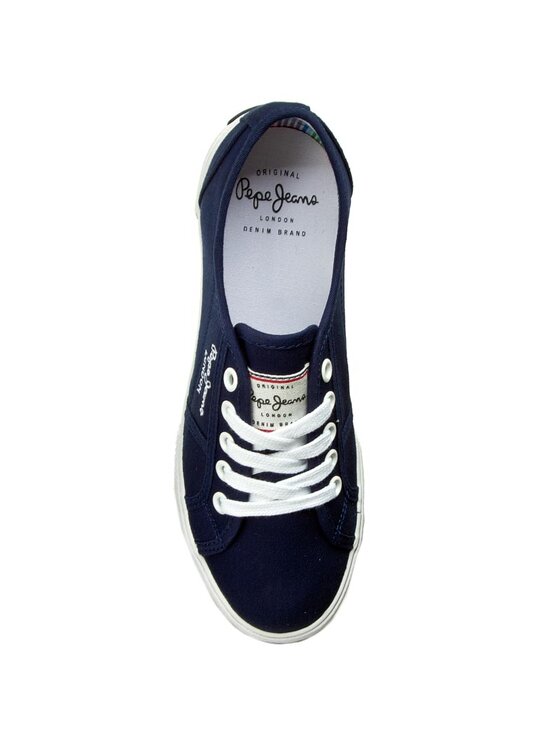 Pepe Jeans Гуменки Pepe Jeans Aberlady Basic 17 PLS30500 Тъмносин