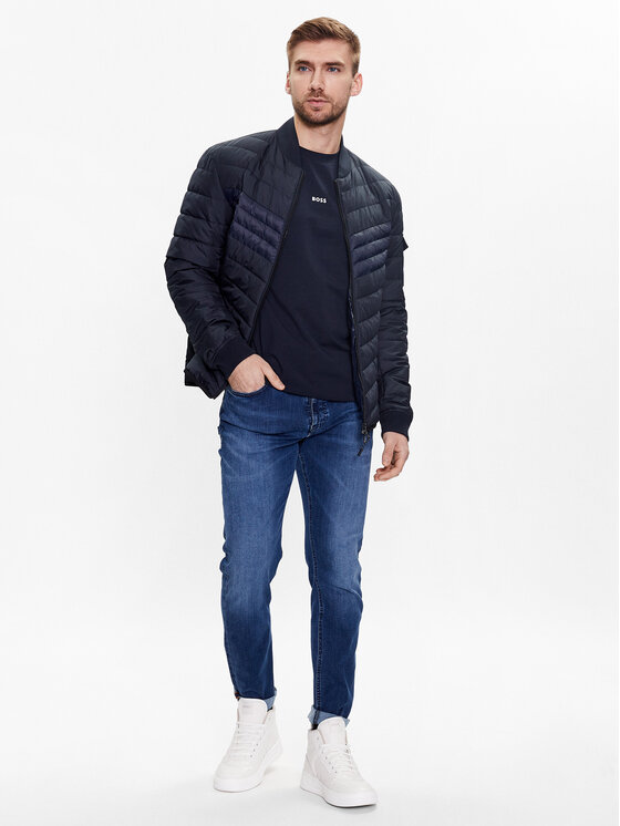 BOSS Boss Marškinėliai 50473278 Tamsiai mėlyna Relaxed Fit