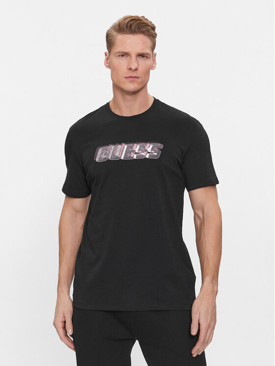 Guess Guess T-shirt Nikolas Z4RI10 I3Z14 Nero Regular Fit