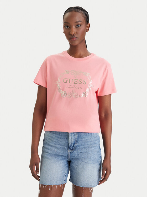 Guess Guess Longsleeve E6GI00 I3Z14 Рожевий Regular Fit