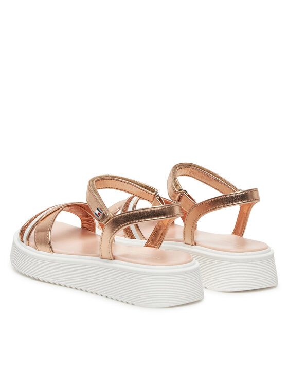 Tommy Hilfiger Sandali Tommy Hilfiger Sandal T4A2-33800-0569 S Oro rosa