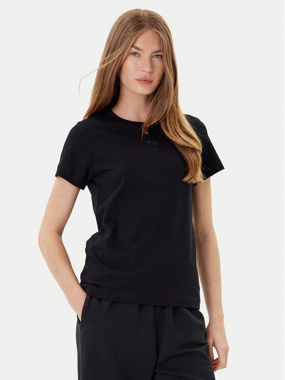 PINKO PINKO Camiseta Bussolotto 100355 A2RD Negro Regular Fit